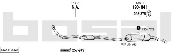 BOSAL 062.193.60 Exhaust System